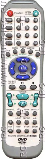 Пульт для ELENBERG R302E (пульт-аналог IRC 123 F)-0